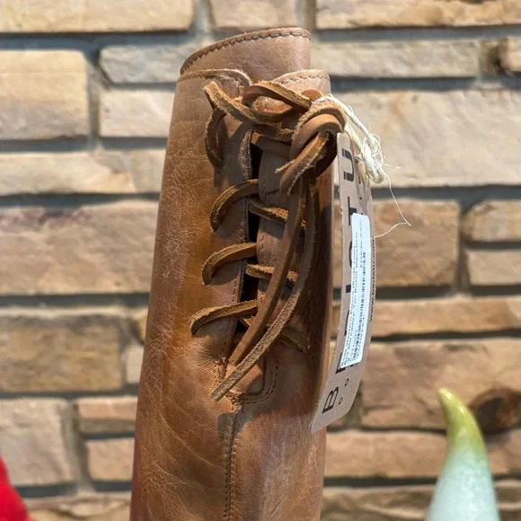 BED|STU Tan Leather Lace-Up Boots - Picture 7 of 10